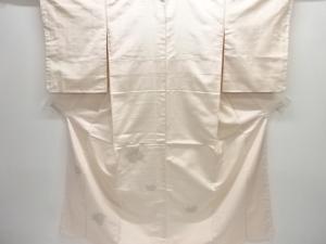 花車模様織り出し手織り紬付け下げ着物(重ね衿付き)